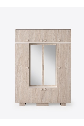 Lotus Mdf Portmanto Krem - Meşe