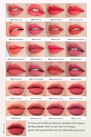 Peripera Ink Airy Velvet Ruj 15 Soft Coral