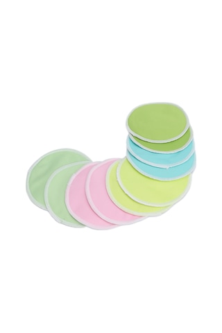 Hangfox Yıkama ve Yeniden Kullanılabilir Yüksek Su Emici, 12 CM Çaplı 10 Adet Paket Emziren Anneler İçin Süt Taşması Önleyici Meme Padleri