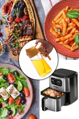 Porsima Alk-3157 Çok Amaçlı Cam Sprey Şişe Yağlık Yağdanlık Sarı