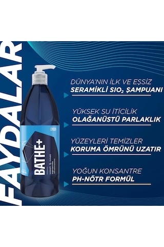 Gyeon Q²m Bathe+ Plus Seramik Bazlı Ph Nötr Cilalı Oto Şampuanı 500 Ml