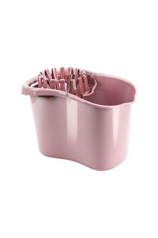 Sıkmalı Temizlik Kovası 15 Litre, Standart Sıkmalı Yer Zemin Temizlik Mop Kovası Pembe