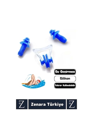 Yüksek Kaliteli Silikon Su Geçirmez Gürültü Önleyen Yıkanabilir Deniz Havuz Kulak Burun Tıkayıcı Set Çok Renkli