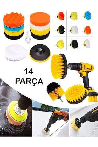 Pro Japan Profesyonel 14 Parça Pasta Cila Polisaj Süngeri Seti Matkap Uyumlu Fırça Seti Parlatma Pro Japan Profesyonel 14 Parça Pasta Cila Polisaj Süngeri Seti Matkap Uyumlu Fırça Seti Parlatma