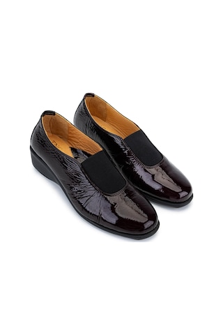 Relax Anatomic Kadın Hakiki Deri Bordo Comfort Ayakkabı 611 E4261-03 Bn Ayk Sk25-26 Dk Bordo Bordo
