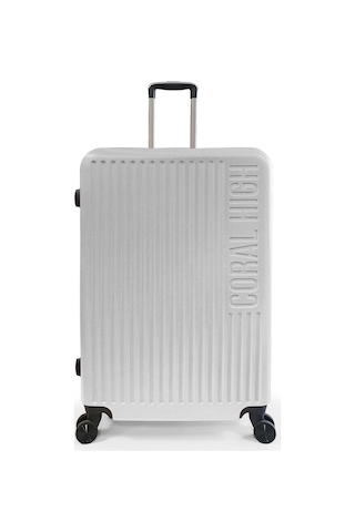 Coral High Abs Gümüş Büyük Boy Valiz 16433 Gümüş