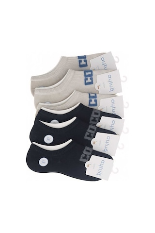 Bambu Sneakers Çorabı Dikişsiz Yazlık 36-40 Numara Asorti 12'li Kutu Çok Renkli