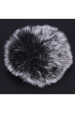 Moveevo Wm6/wm8/m1 İçin Yumuşak Kuru Kürk Mikrofon Rüzgar Filtresi - Dışarıdaki Gürültüyü Azaltır, Net Kayıt Sağlar Siyah + Beyaz