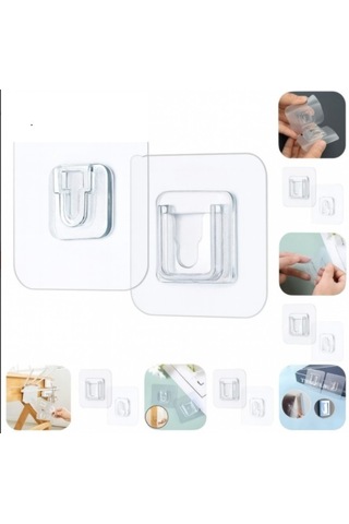 Geçmeli Klips Eşya Sabitleme Askısı 6lı Set