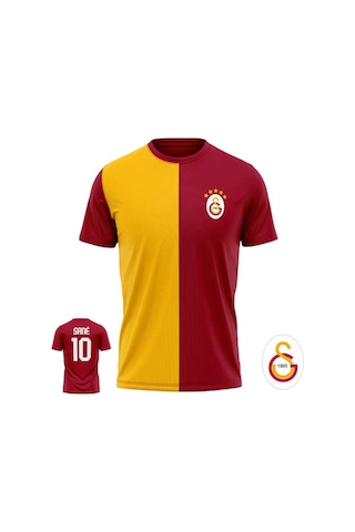 Gsstore Galatasaray Leroy Sane Welcome Tee T-shirt Forma Sarı - Kırmızı