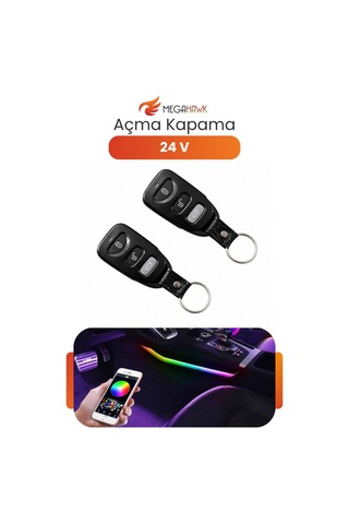 24v Uzaktan Kumandalı Açma Kapama Modülü Araç Kumanda Sistemi Universal Set T-234