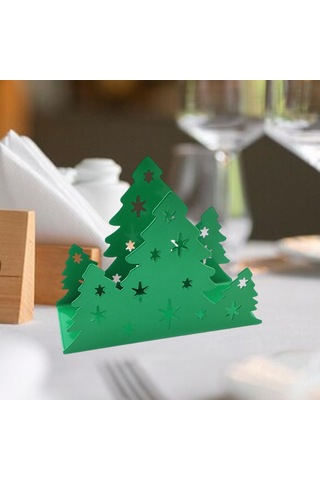 Homyl Mutfak Restoran Otel Için Yılbaşı Peçete Tutucu Yeşil