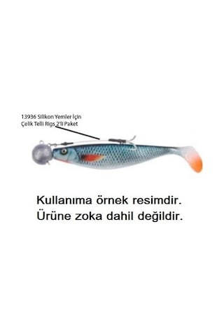 Balzer 13936 Silikon Yemler İçin Çelik Telli Rigs 7cm 2'li Paket 50-300gr Zokalar İçin