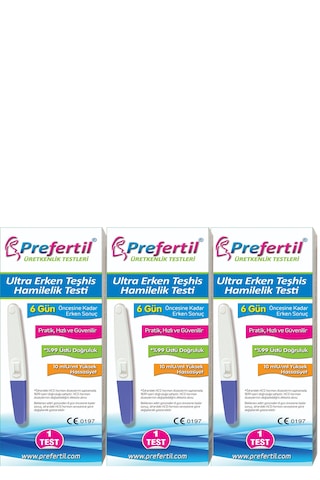 Ultra Erken Teşhis Gebelik/hamilelik Testi - 3 Kutu 3 Test