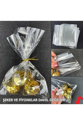 Kurabiye Ve Şeker Poşeti 20cm X 10cm - 25 Adet 1+