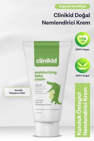 Clinikid Doğal Nemlendirici Krem