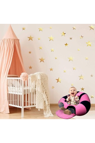 Bebek Destek Oturma Minderi  - Pembe Lacivert