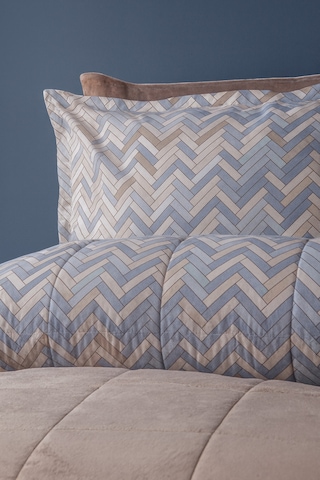 Wellsoft Kapitone Yatak Örtüsü Seti Çift Kişilik Hardy İndigo Lacivert