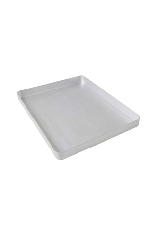 Albergio Alüminyum Baklava Tepsisi 40x30 Cm 3 Cm Derinlik 800 Gr Fırın Tepsisi Gri Diğer