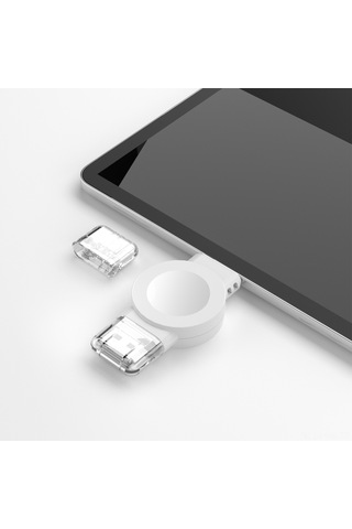 Honmex iOS Watch Uyumlu Tüm Serileri İçin 5w Manyetik Kablosuz Şarj Cihazı, Akıllı Sıcaklık Kontrolü, 2 Saat Tam Şarj, Siyah Abs Plastik, Type-c+usb