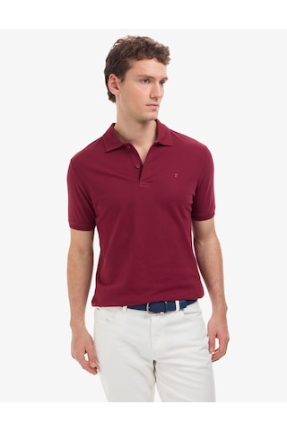 Pierre Cardin Erkek Bordo Tişört Basic 50325312-vr014