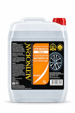Nano Lastik Parlatıcı Jel 5 L Kalıcı Siyahlık