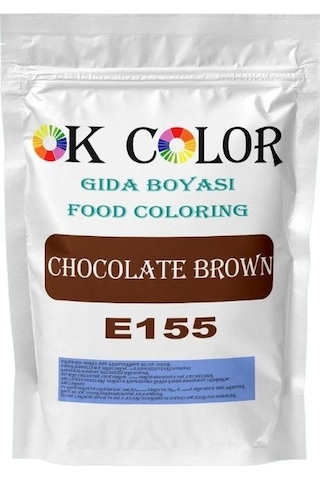 Ok Color Chocolate Brown E155 Kahveren Gi Toz Gıda Boyası 50 G Ok Color Chocolate Brown E155 Kahveren Gi Toz Gıda Boyası 50 G