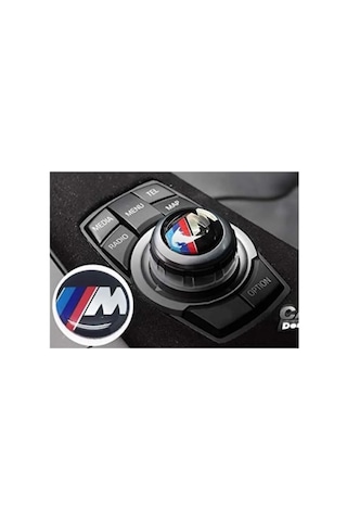 Bmw M Uyumlu Joystick Konsol Sticker Şık Kaliteli Arma Logo 29 Mm Mjoystick