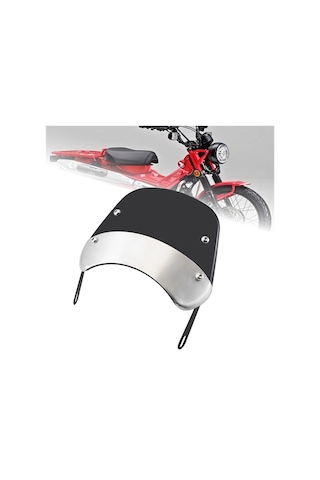 Nayomiglow Motosiklet Ön Cam Rüzgar Deflektörü Ön Cam Honda Ct125 Ct 125 Super Cub 2020-2021 Siyah