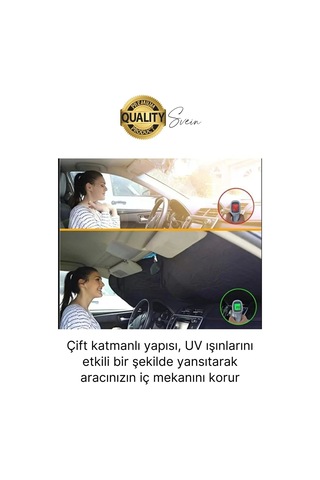 Katlanabilir Ön Cam Araba Güneşliği Uv Işık Engelleyici Isı Koruması Perde Çantalı Koruma Gölgelik