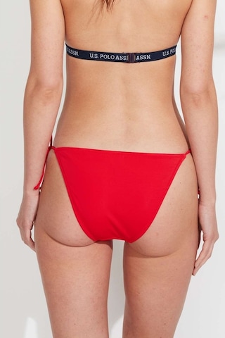 U.S. Polo Assn. Kadın Kırmızı İpli Bikini Alt 21508