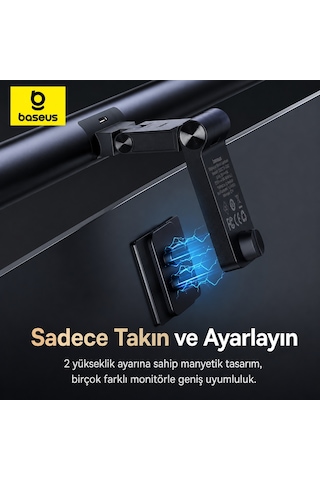 Baseusonline İ-wok 3 Manyetik Monitör Işığı 2700k-6000k Siyah