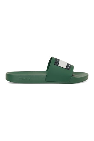 Tommy Hilfiger Tommy Jeans Pool Slıde Es Yeşil Erkek Terlik 000000000102235372