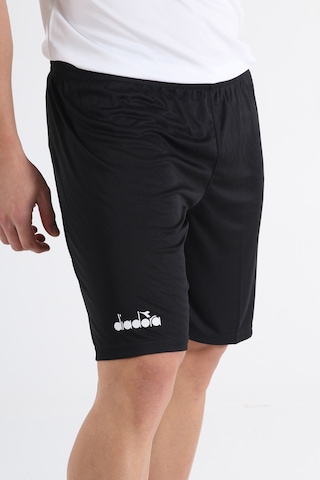 Diadora Düz Siyah Antrenman - Spor Şort - DDANT-SORT