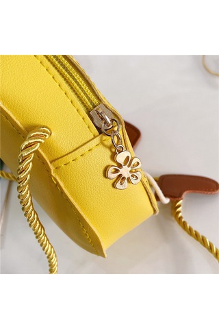 Sevimli Ananaslı Çocuk Çapraz Askılı Çanta-turuncu Turuncu