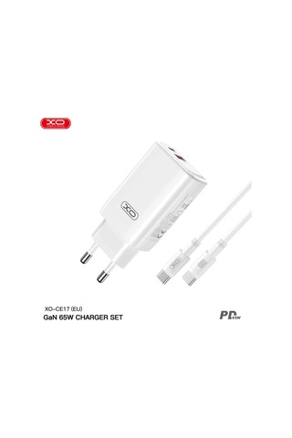 Özel Seri Güç Ev Enerji 65w Pd Hızlı Şarj Cihazı Usb-c Ve Usb-a Çift Çıkışlı Adaptör