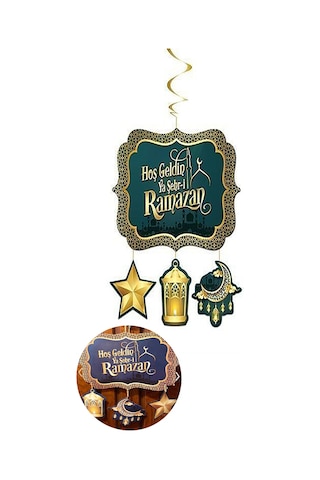 Hoşgeldin Ya Şehr-i Ramazan Yazılı Asma Tavan Kapı Sarkıt Süsü Ra