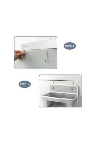 Novahub Grey Non-woven Storage Bag, Wall And Door Hanger, Baby Diaper Bag, Kitchen Storage, Bathroom, Home Organization Gri