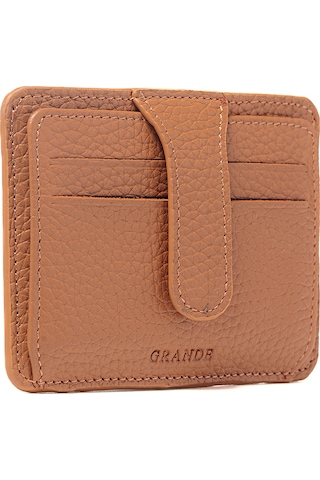 Camel Cüzdan & Kartlık Unisex 539 Grande Deri Cüzdan Kartlık kahverengi