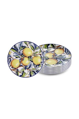 The Mia Odore Di Limone Pasta Tabağı 6lı Set 19 Cm Odl0002