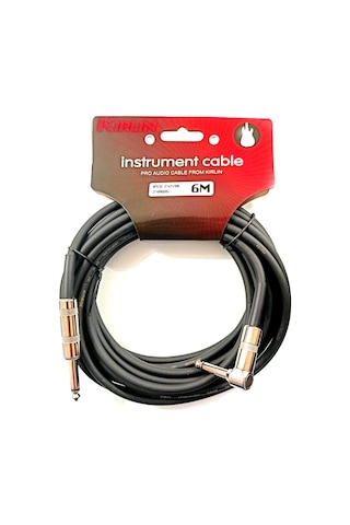 Kirlin Ipcv-242b-6m-bk Enstrüman Gitar Kablosu L Açılı Kablo 6 Metre Kirlin Ipcv-242b-6m-bk Enstrüman Gitar Kablosu L Açılı Kablo 6 Metre