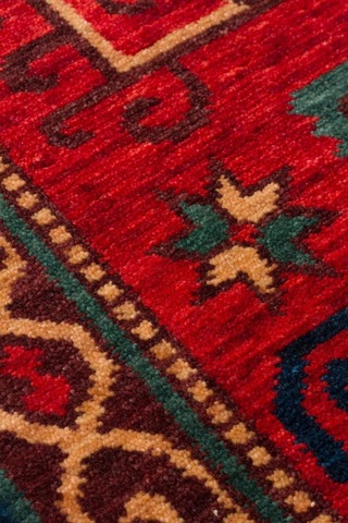 Hoom Rugs Cadis Kdm 04 Red Vintage El Emeği Yüksek Kara Tezgah Halısı Kırmızı