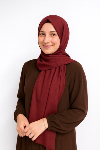 Bilenler Pamuklu Cotton Şal Bordo