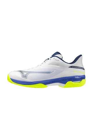 Mizuno Wave Exceed Court Cc Erkek Tenis Ayakkabısı Beyaz / Mavi / Sarı Çok Renkli