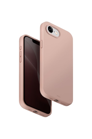 Apple iPhone Uyumlu 17e / 16e Kılıf Lino Serisi Magsafe Özellik Sıvı Silikon Parmak İzi Tutmayan Koruyucu Kapak Pembe