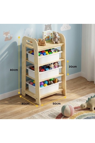 Missidea Luno Montessori Raf Ahşap