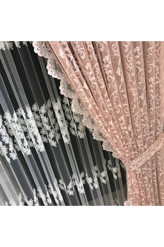 Fon Perde Tül Fon 1 Takım 2 Adet Şeklinde