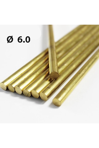 6 Mm Pirinç Çubuk Içi Dolu Yuvarlak Mil Saf 437196904