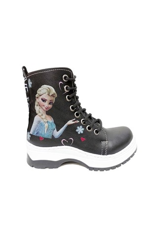 Fix Kids 9603 Deri Fashion Kız Çocuk Bot Siyah