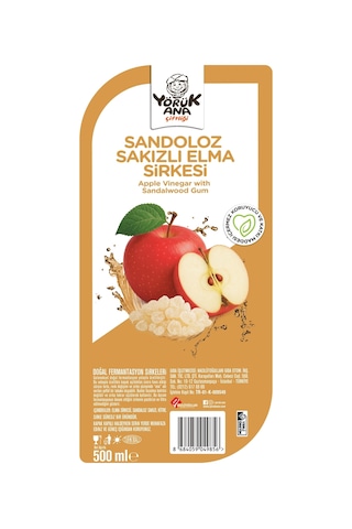 Sandaloz Sakızlı Elma Sirkesi 500 Ml